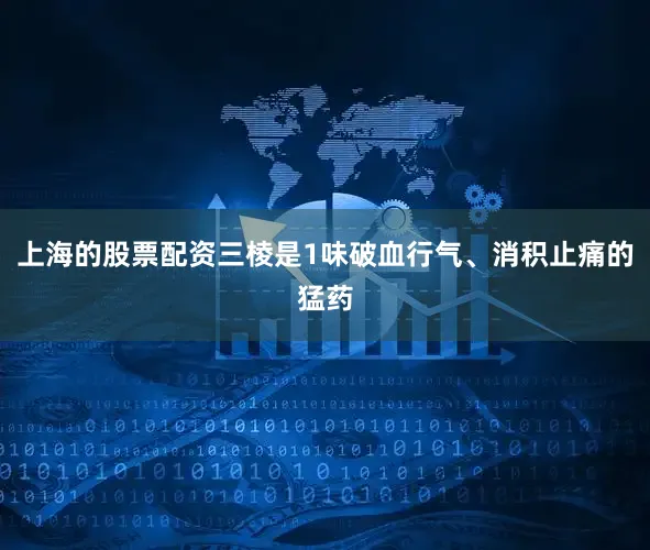 上海的股票配资三棱是1味破血行气、消积止痛的猛药